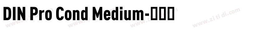 DIN Pro Cond Medium字体转换 DIN Pro Cond Medium字体转换